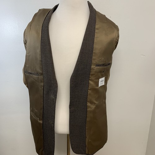 Joseph & Feiss Sport Mantel Herren 42R Lammwolle braun kariert Blazer Jacke Business - Bild 7 von 15