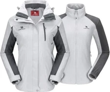 NWT $99 SZ M CAMEL CROWN Jacket Waterproof 3 in 1 Winter Jacket Wind Water Proof