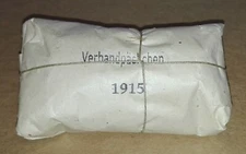 WWI IMPERIAL GERMAN ARMY 1915 DATED FIRST AID PACK VERBANDPÄCKCHEN, REPRODUCTION