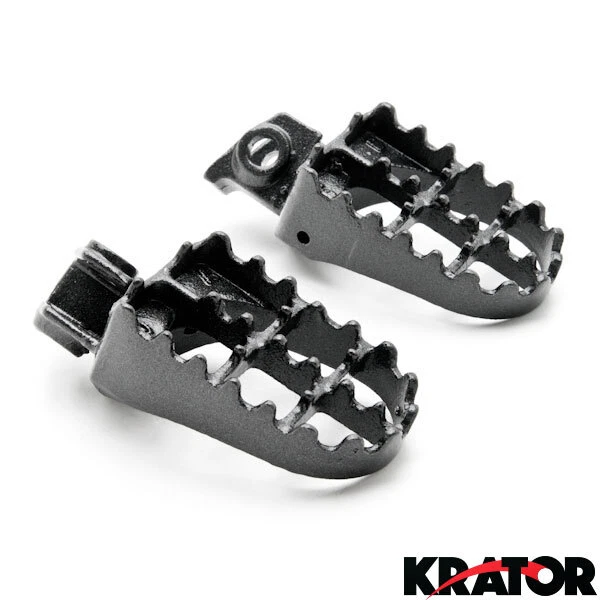 Clavijas de pie grises fuertes de acero ancho grasa KTM EXC MXC SXF XC 125-530 (1998-2013) Foto 2 de 4
