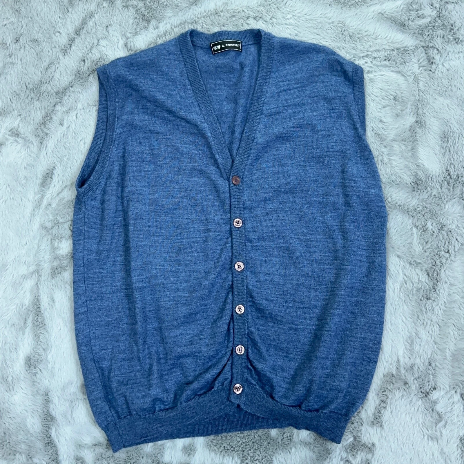 IL Granchio Vest Mens Extra Large Blue Golf Golfer Hiking Outdoors