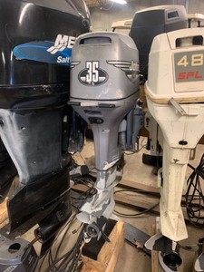 1999 Johnson 35 Hp Outboard Boat Motor Engine Evinrude 20 Controls Ebay