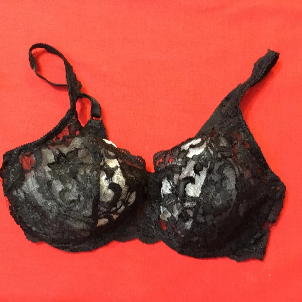 Sujetador cabernet encaje negro 36d Foto 3 de 4