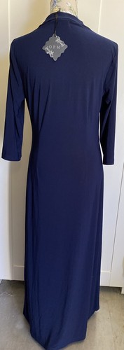 OPM Navy Jersey Maxi Dress Size 10 BNWT Wedding Cocktail Evening - Picture 5 of 7