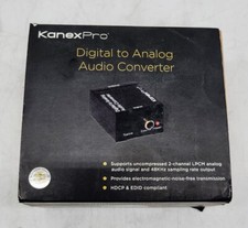 KanexPro Digital to Analog Audio Converter AUD2ACV 5V DC 48KHz HDCP EDID Blu-Ray