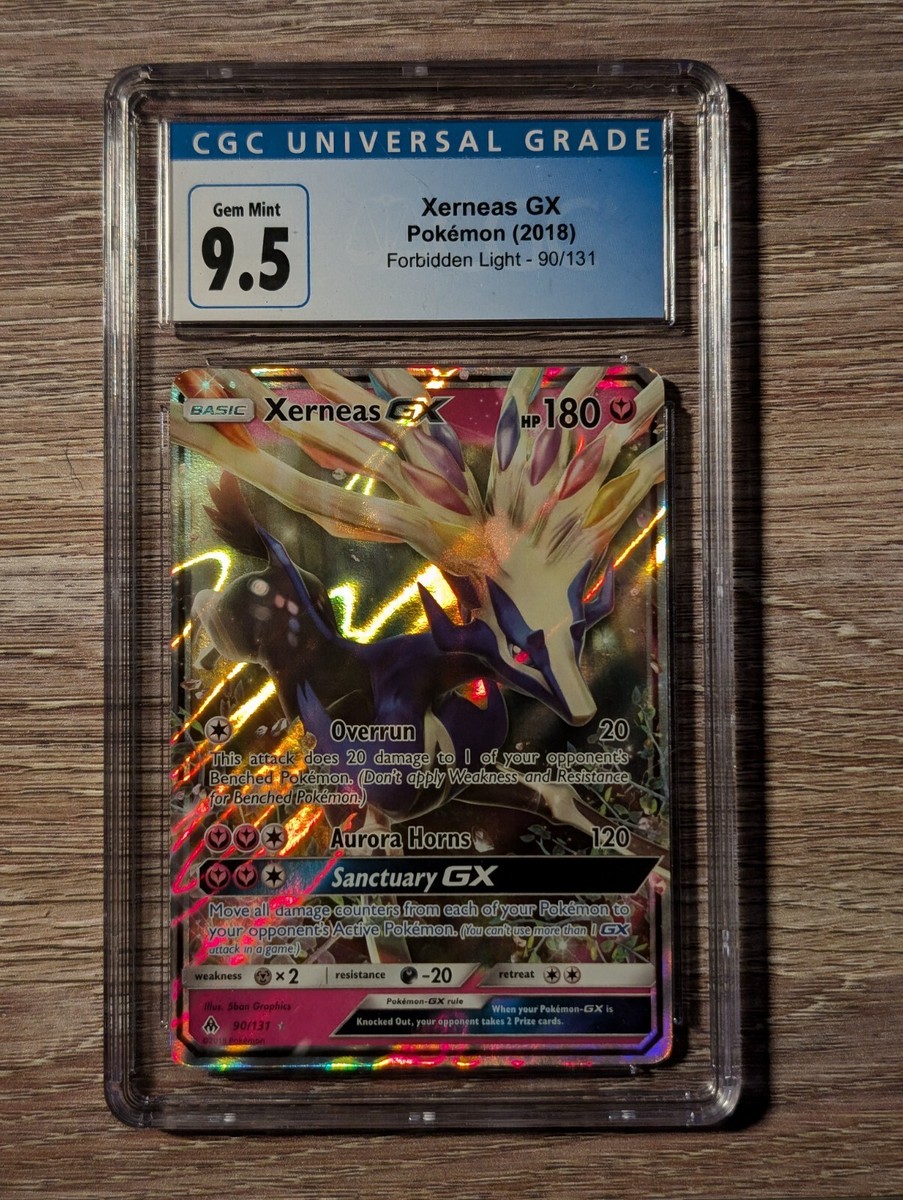 2018 Pokemon Forbidden Light Xerneas GX Holo #90 CGC Gem Mint 9.5