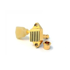 6 Kluson 3 3 Gold Waffleback Vintage Tuners 18:1, Keystone Pearl buttons