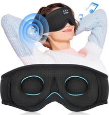 Bluetooth Sleep Mask Headphones 3D Eye Mask for Insomnia Travel Meditation