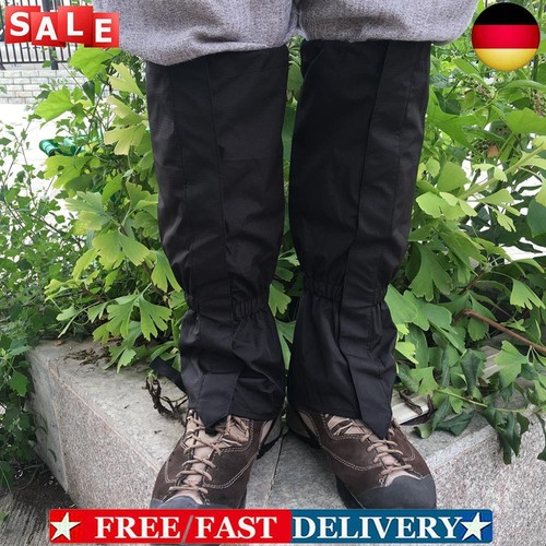 Wander-Legging-Gamaschen, wasserdichter Beinschutz (schwarze Verlängerung) ~DE