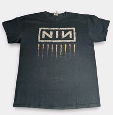 VTG Y2K Nine Inch Nails The Downward Spiral T Shirt L Black NIN