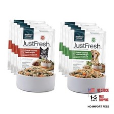 JustFresh Wet Dog Food, Fresh Pet Meals and Toppers Variety: Beef/ Chicken