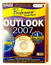 Professor Teaches Outlook 2007 - Windows PC Software, New & Sealed