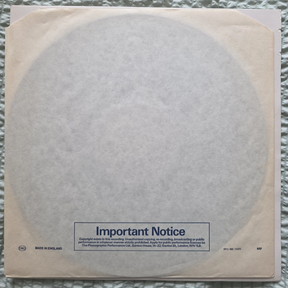 Sting – Nothing Like The Sun 2LP AMA 6402 MINT + Hype Sticker & Print - Image 4 of 4