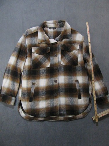 Member Marks brown plaid shacket; Size S (141)