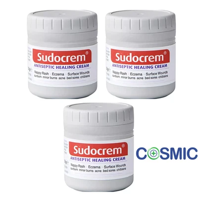 3 X SUDOCREM ANTISEPTIC HEALING CREAM - 60G