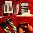 LOT Watch Bands 1 New Stainless, 2 Used Vintage | Amethyst, Jasper, Tigers 👁️ — photo 1