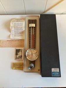Vintage Airguide #417 Delta Thermometer Hygrometer Original Box And Manuals