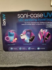 TZUMI ionuv Sani-Case UV-C LED Sanitizing Travel Bag 15L Silver