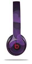 Skin Wrap for Beats Solo Wireless 2 3 4 Bokeh Hearts Purple SKIN ONLY