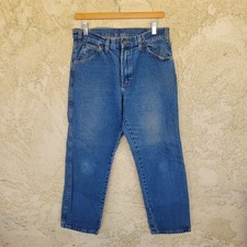 Dickies Jeans Mens 33x30 Blue Denim Heavy Cotton Work Pants