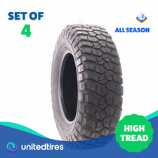 Set Of 4 Used Lt 25575r17 Bfgoodrich Mud-terrain Ta Km2 - 12.5-1432