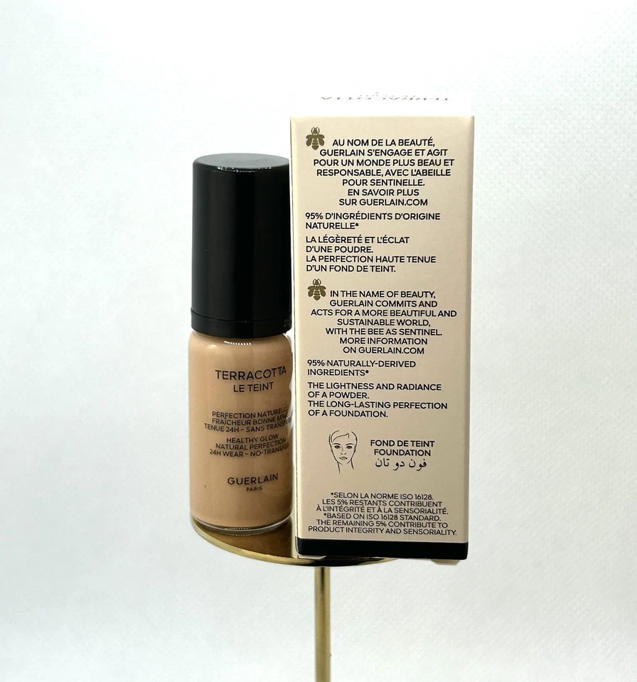 Guerlain Terracotta Le Teint Foundation 3N Mini  Neutral 5 ml Trial Size 24 HR - Image 2 of 4