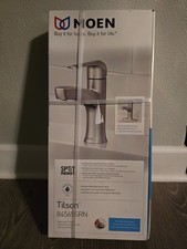 Moen Tilson 84565SRN Spot Resist Brushed Nickel Single-Hole Bathroom Sink Faucet