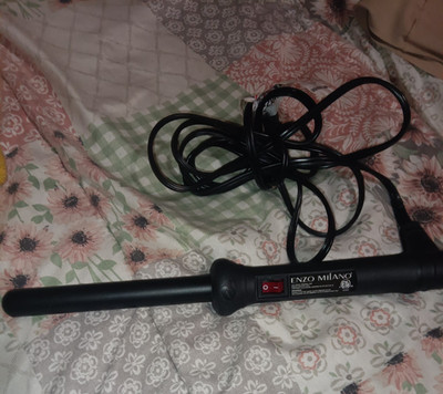 ENZO Milano Curling Wand 1/2 in Black Instant Heat Ceramic STR-25DV-B