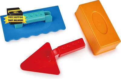 Hape Master Bricklayer Beach and Sand Toy Set Toys, Multicolor, Bold      