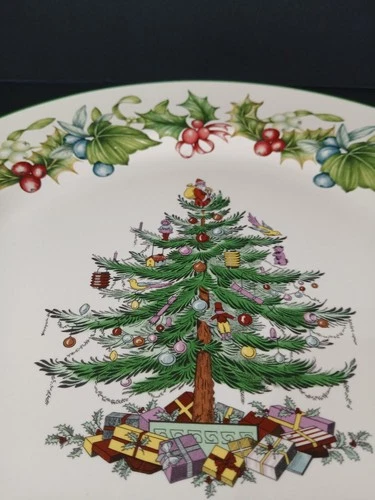 Spode Christmas Tree Salad Plate - Thumbnail 4