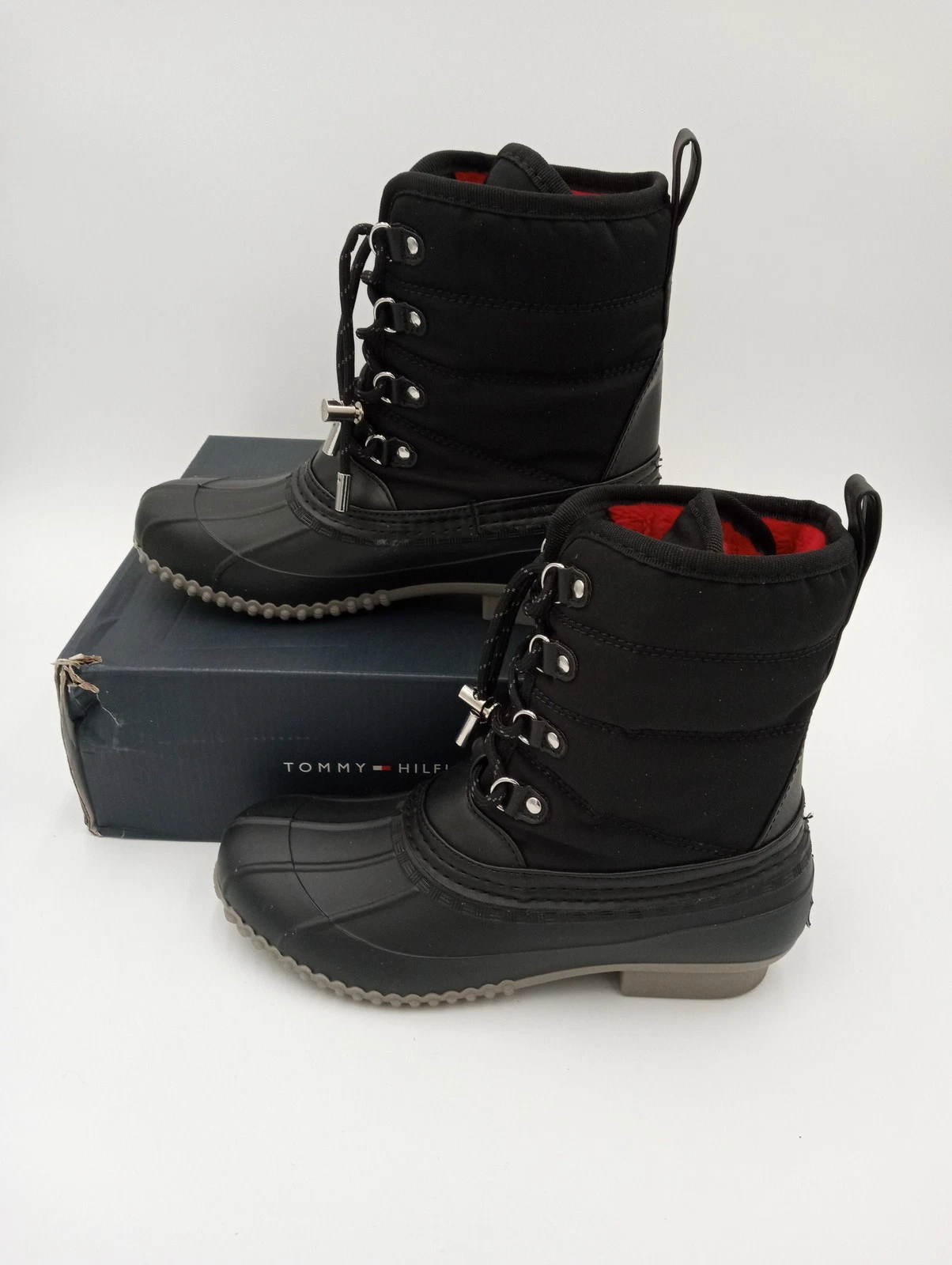 Tommy Hilfiger Boots Mens Black Raziel-SS Winter Insulated Snow Boots Size 11
