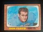 RARE Don Floyd Autographed 1966 Topps AFL Football Card #54 Oilers Died 1980