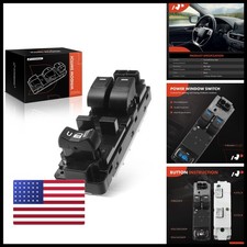 A-Premium Front Left Driver Side Power Window Switch Compatible