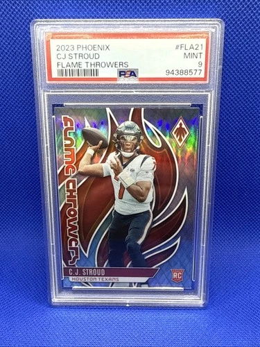 2023 Panini Phoenix - Flame Throwers C.J. Stroud #FLA-21 (RC) PSA 9 Mint ✅