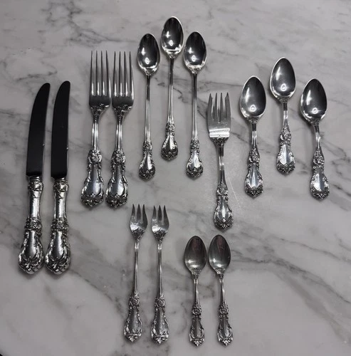 Reed and Barton Sterling "Burgundy " Lot of 15 Pieces - Over 650 grams