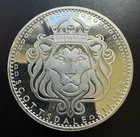 Scottsdale Mint " Lion's Head " Round 1 Troy oz.999 Fine Silver - Proof-Like