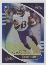 2020 Panini Absolute Rookie Spectrum Blue 3/50 Devin Duvernay #132 n0c