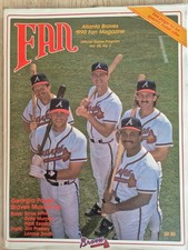 Atlanta Braves Fan Magazin + Scorecard 1990. Band 25 Nr. 1 mit Spielkarte.