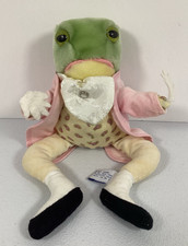 Vtg Eden Mr Jeremy Fisher Plush Frog Beatrix Potter Sitting Federick Warne