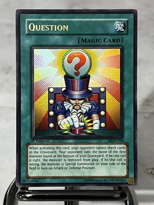 Yugioh Question PGD-104 Ultra Rare 1st Ed LP