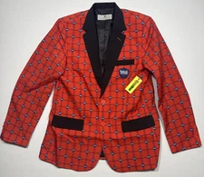 Samuel Adams Boston Sport Coat Jacket Blazer Christmas Tipsy Elves XL