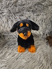 Webkinz Dachshund Plush Stuffed Animal NO CODE Black HM345 Dachshund GANZ
