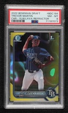 2022 Bowman Draft Chrome Yellow Lava Refractor 3/75 Trevor Martin PSA 8 1j7t