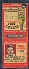 Vintage Baseball Matchbook Pedro's Rum: CHRISTY MATHEWSON New York Giants