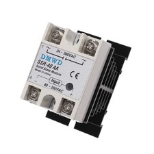 SSR-40AA Solid State Relay AC to AC Input 80-250V AC Output 24-380V AC with...