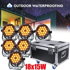 Waterproof 270W RGBWA UV LED Par Light DMX Stage DJ Par Can Light Wash Light