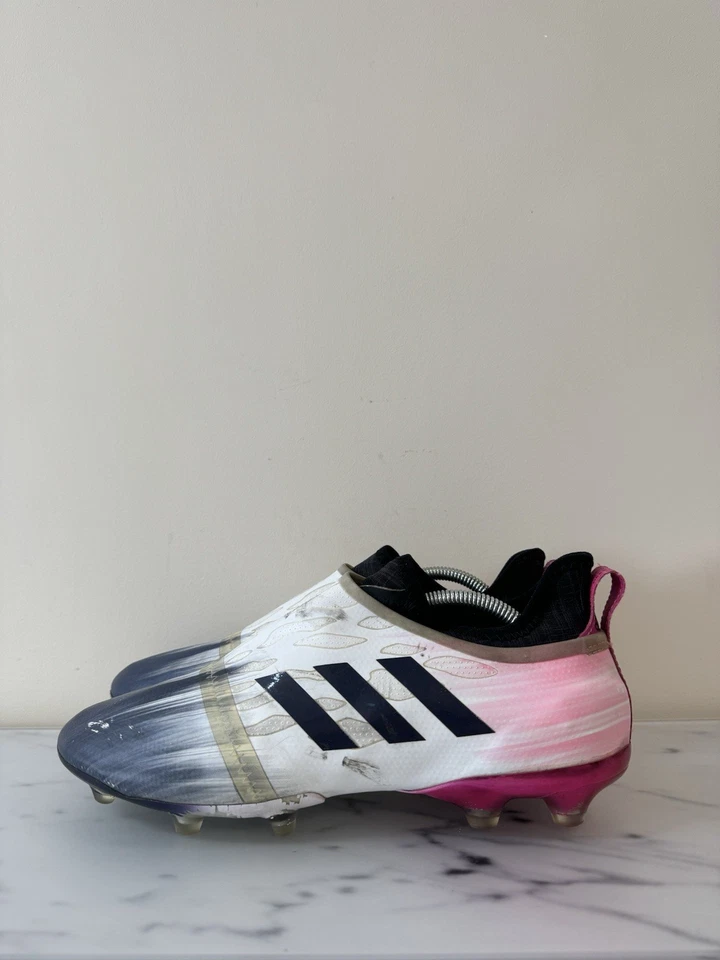 Редкие белые мужские футбольные бутсы ADIDAS Glitch FG Virtuoso размер США 11 - Изображение 2 из 4