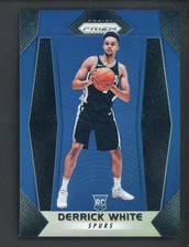 2017 PANINI PRIZM DERRICK WHITE BLUE PRIZM RC ROOKIE CARD #298 /199 CELTICS. rookie card picture