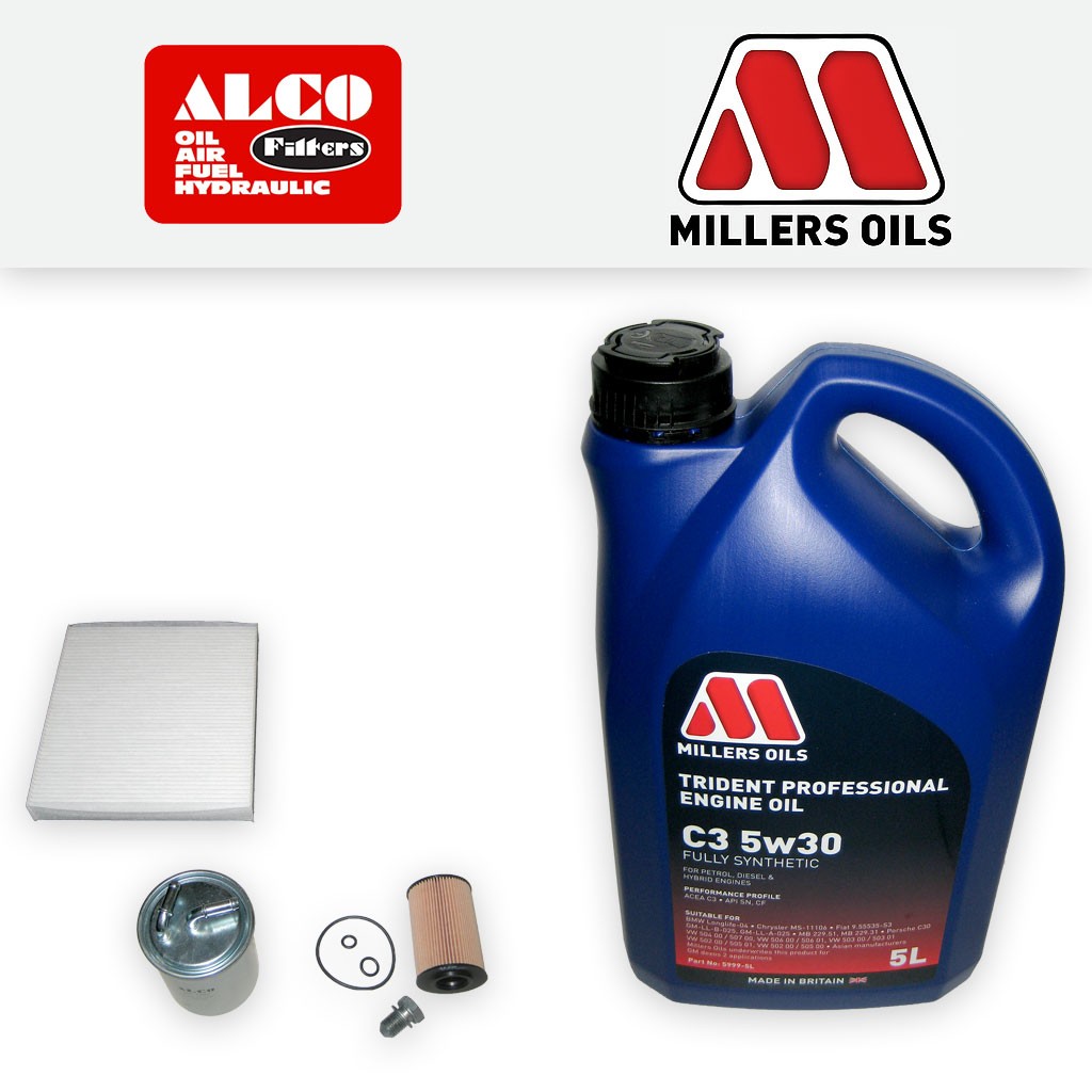 SERVICE KIT for SKODA FABIA 5J 1.6 TDI OIL FUEL CABIN FILTER +OIL (2010-2010)