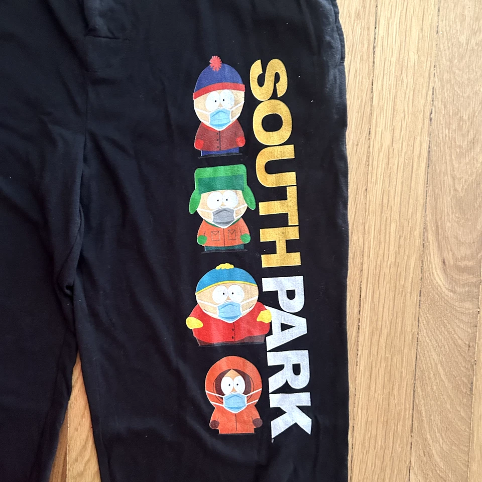 Мужские пижамные брюки South Park размер средний с персонажами маски Comedy Central 2021 - Изображение 3 из 4